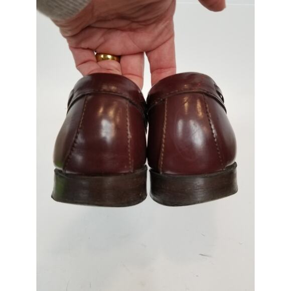 G. H. Bass & Co. Weejuns Men\'s Tassel Loafers Burgundy Brown Leather Size 11 main image 3